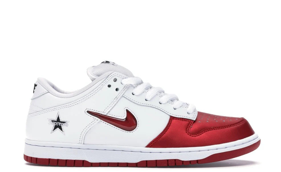 Dunk Low Supreme Jewel Swoosh Red