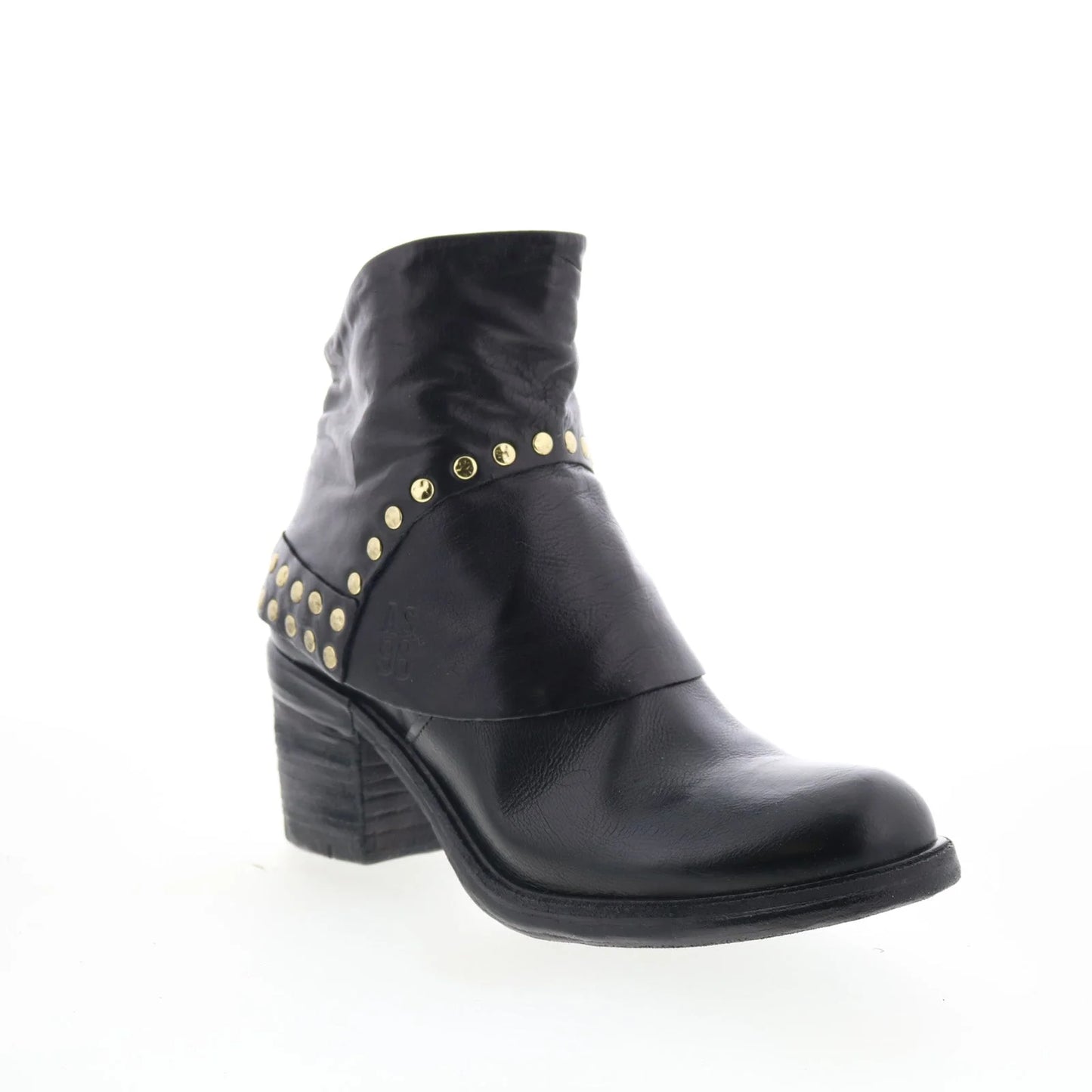 Jonas Womens Black Leather Zipper Ankle & Booties Boots