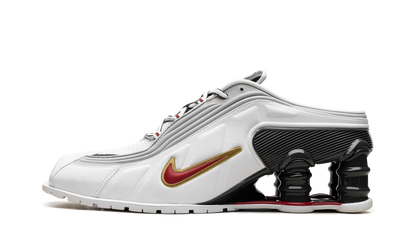 Shox MR4 Mule"Martine Rose Metallic Platinum Varsity Red" IM5420 100