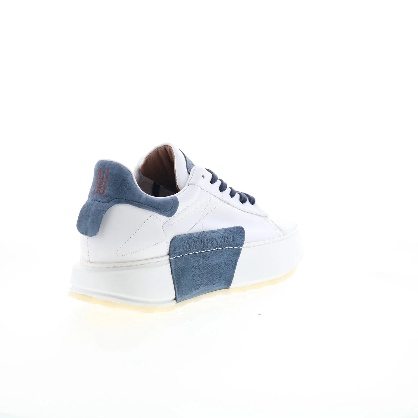 Hannie Womens White Leather Lace Up Lifestyle Sneakers Shoes