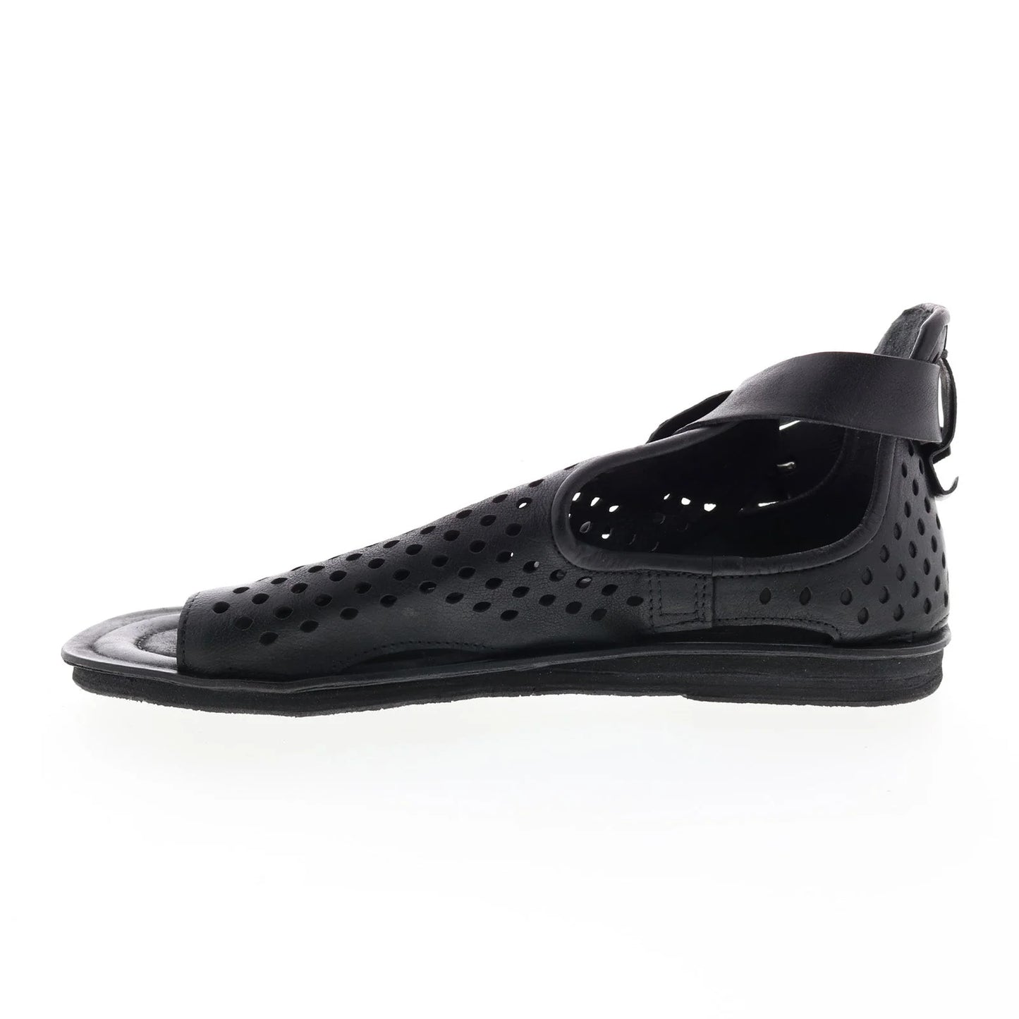 Mason A67005-201 Womens Black Leather Strap Sandals Shoes