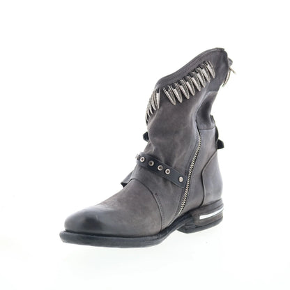Torey Womens Black Leather Zipper Casual Dress Boots