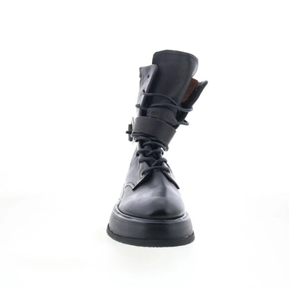 Vero A90203-301-6002 Womens Black Leather Ankle & Booties Boots