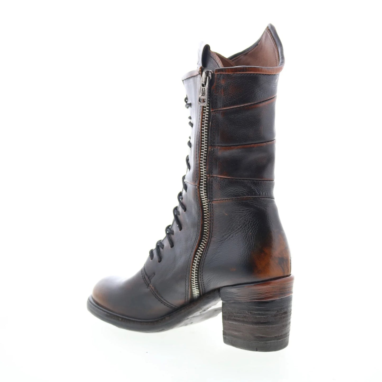 Jasper Womens Brown Leather Zipper Casual Dress Boots