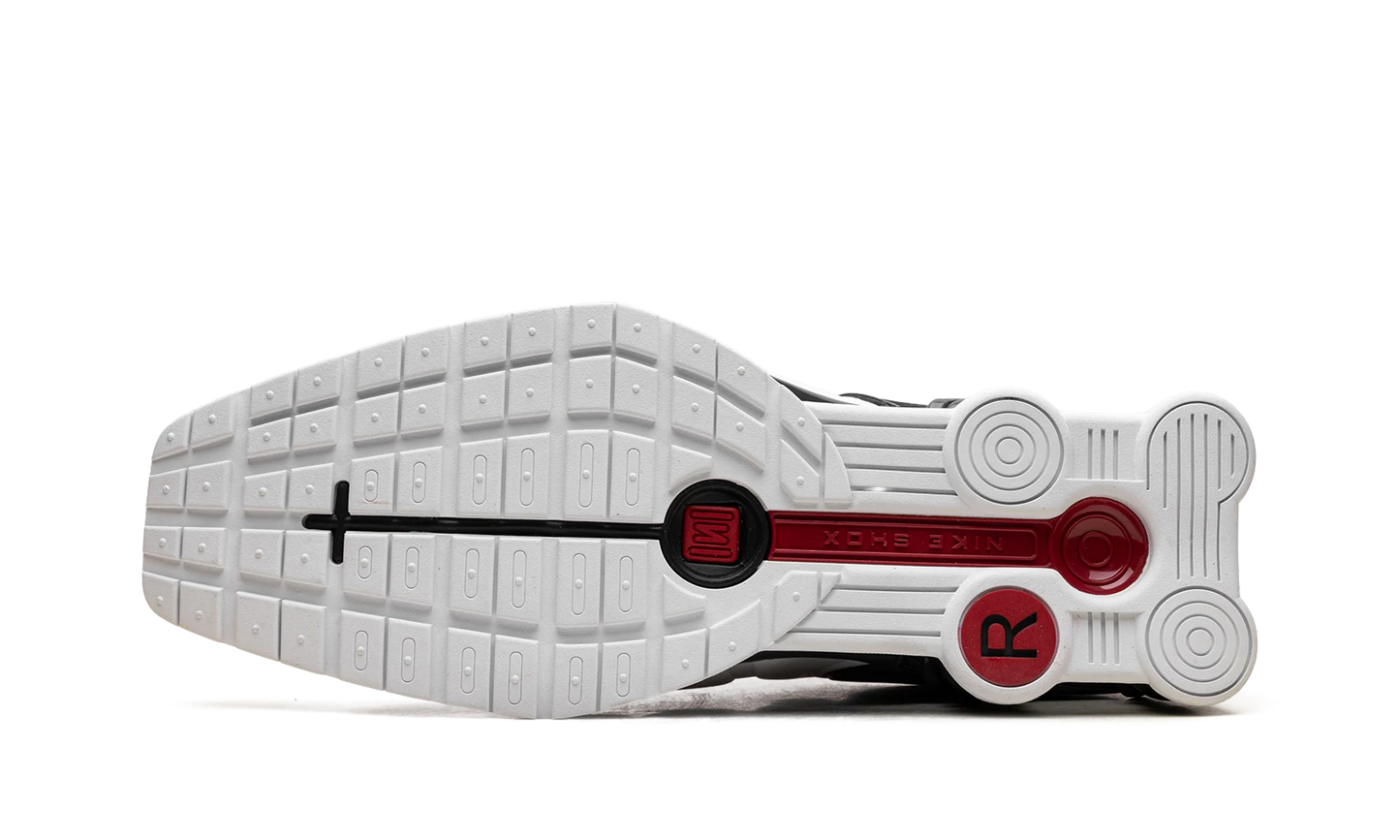 Shox MR4 Mule"Martine Rose Metallic Platinum Varsity Red" IM5420 100