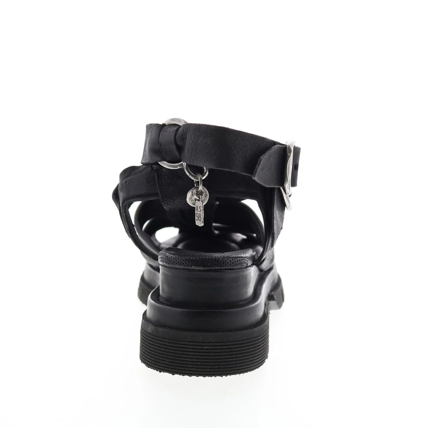 Colter A68002-101 Womens Black Leather Gladiator Sandals Shoes