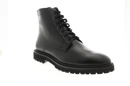 Aquatalia Patrizio Calf 34M0935-BLK Mens Black Leather Casual Dress Boots