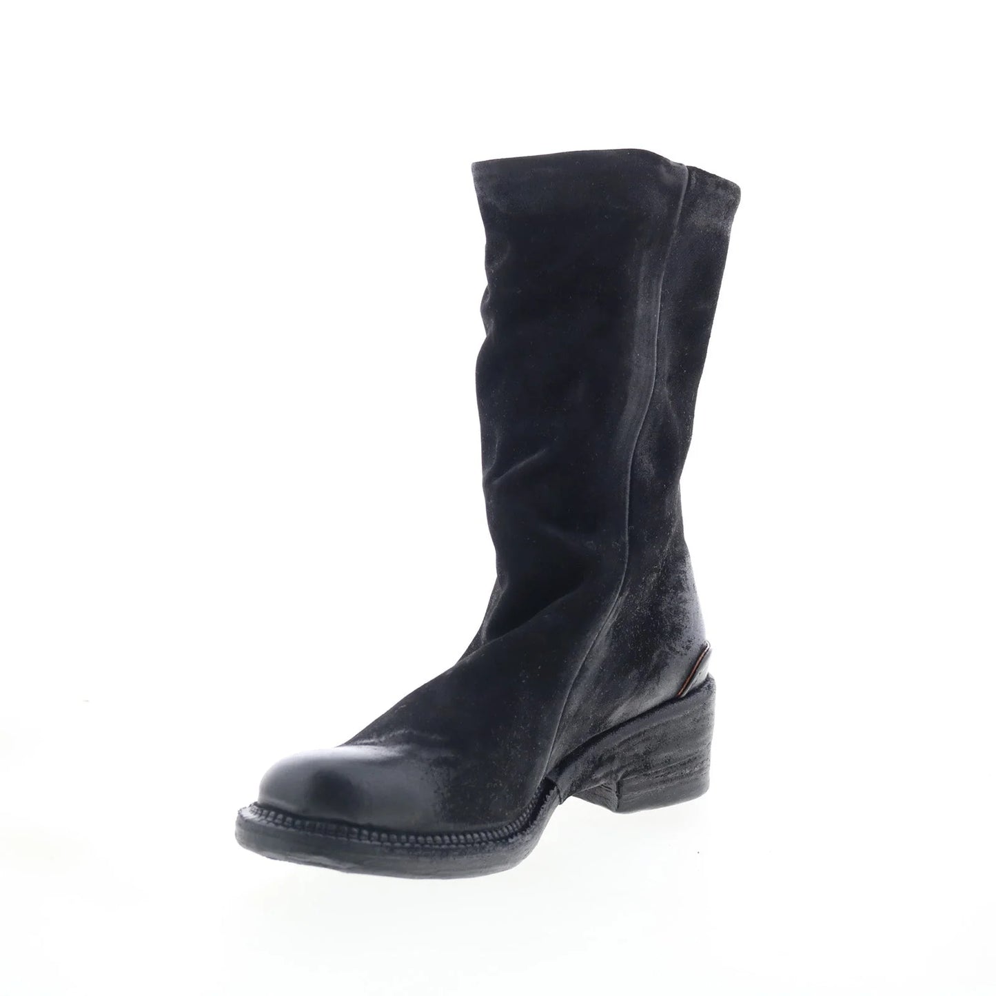 Saddler Womens Black Leather Zipper Casual Dress Boots