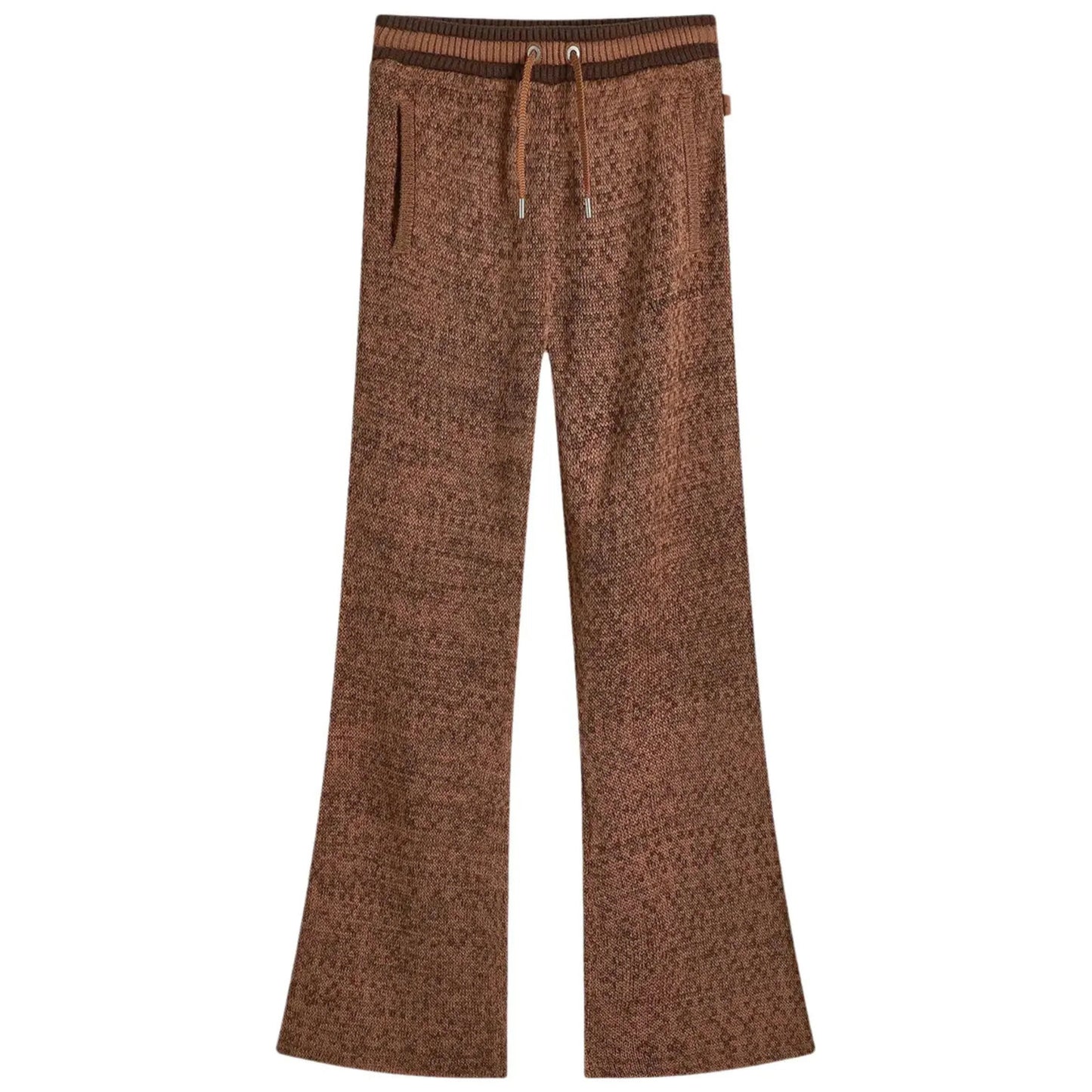 Women's  Knit Cardigan Pants - Brown