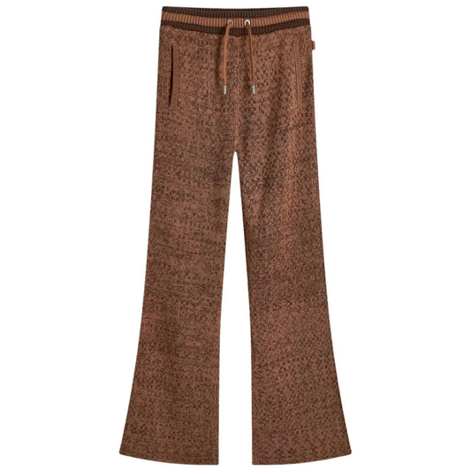 Women's  Knit Cardigan Pants - Brown