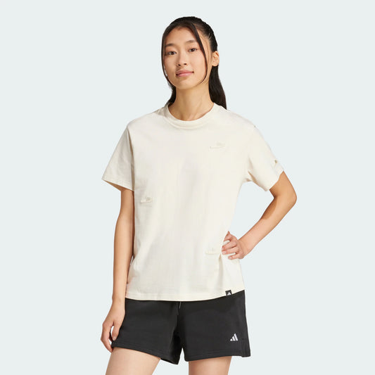 Women's adidas Lounge Slide Graphic Tee