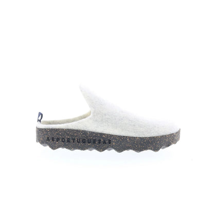 Asportuguesas Come COME023ASP-042 Womens White Slip On Clog Flats Shoes