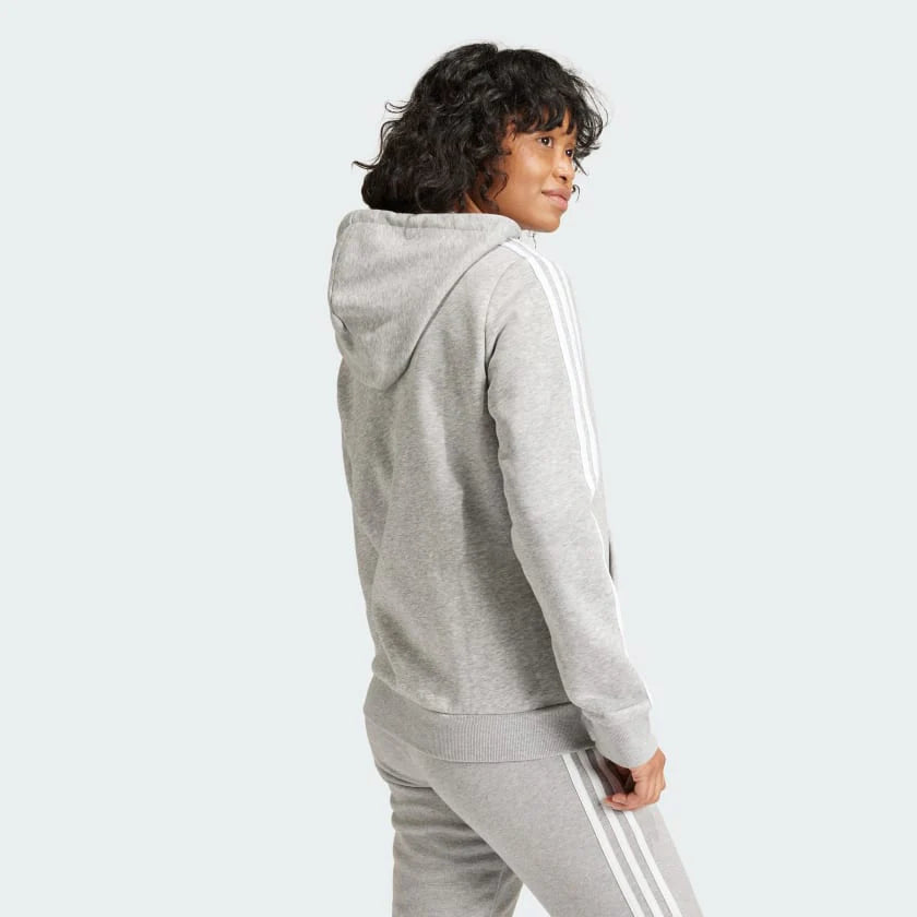 Women's adidas Essentials Fleece 3-Stripes Full-Zip Hoodie