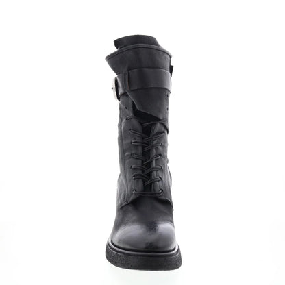 Thatcher A30210-201 Womens Black Leather Casual Dress Boots