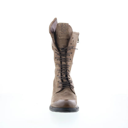 Jasper Womens Gray Leather Zipper Casual Dress Boots