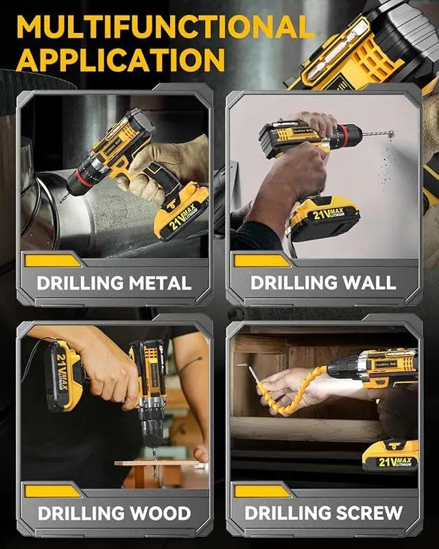 Multi Function Cordless Drill & Complete Home Tool Kit