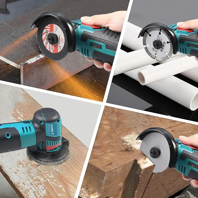 Cordless Brushless Angle Grinder Kit with Cutting, Grinding & Polishing Accessories