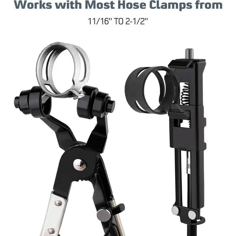 9 Piece Hose Clamp Pliers Set with Long Reach Flexible Cable Design