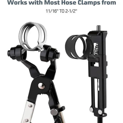 9 Piece Hose Clamp Pliers Set with Long Reach Flexible Cable Design