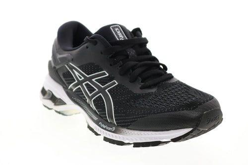 Asics Gel-Kayano 26 1012A457 Mens Black Synthetic Athletic Running Shoes