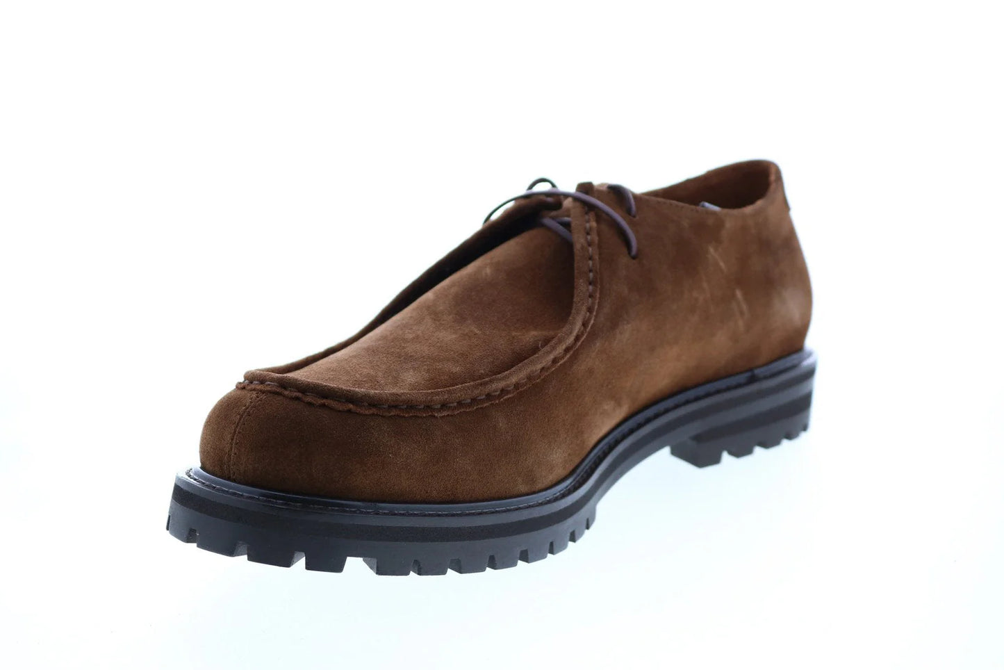 Aquatalia Irvin Suede 34M0923-WNT Mens Brown Oxfords & Lace Ups Plain Toe Shoes