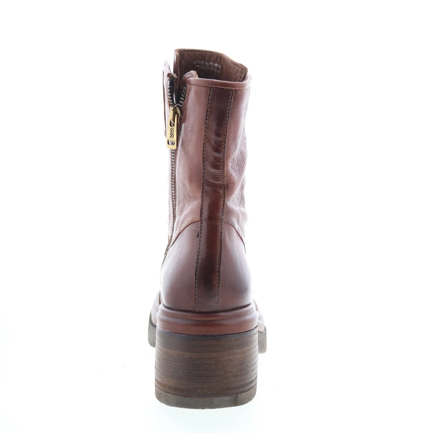 Everett Womens Brown Leather Lace Up Casual Dress Boots