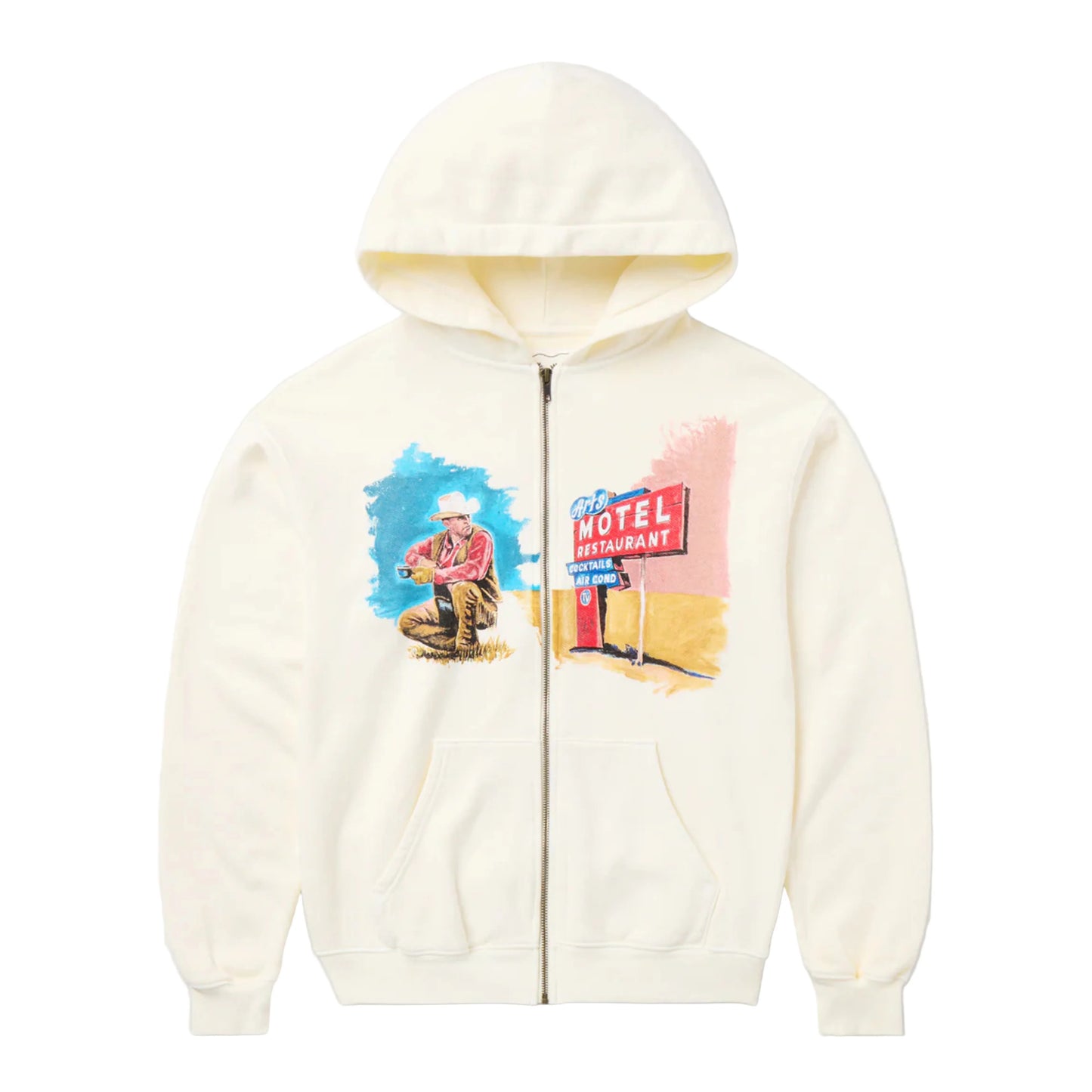 One Of These Days "Mornings First Remark" Zip-Up Hoodie - Bone