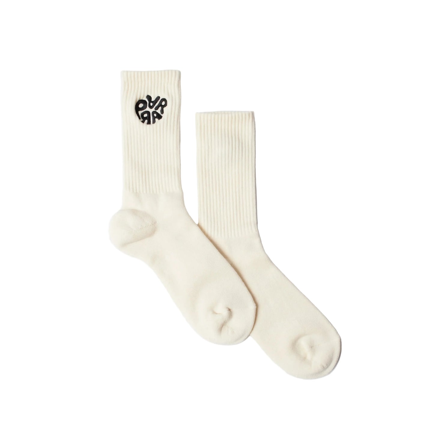 Parra "1976 Logo" Crew Socks - Off White