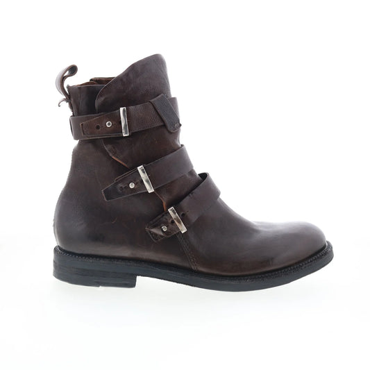 Samit 347237-101-6507 Womens Brown Leather Casual Dress Boots