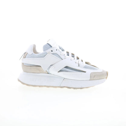 Evander Womens White Synthetic Lace Up Lifestyle Sneakers Shoes
