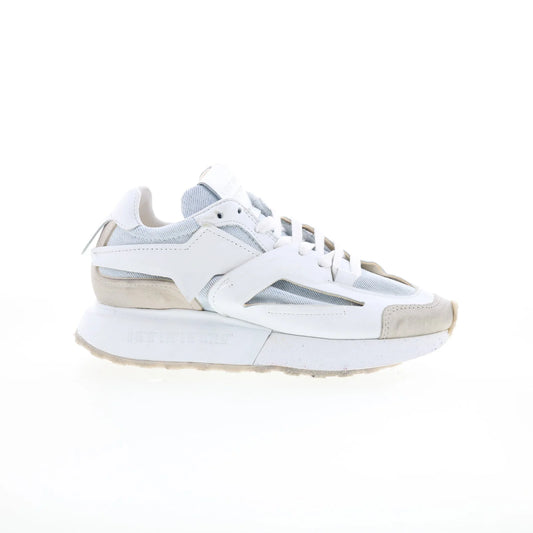 Evander Womens White Synthetic Lace Up Lifestyle Sneakers Shoes