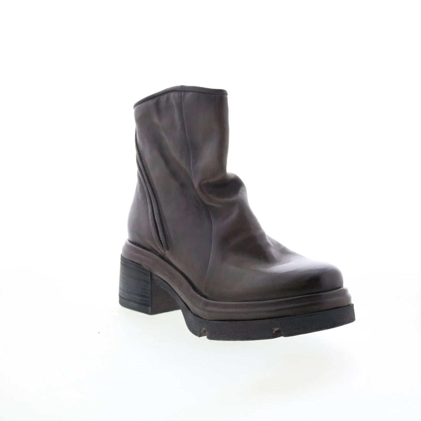 Edgar Womens Brown Leather Zipper Casual Dress Boots
