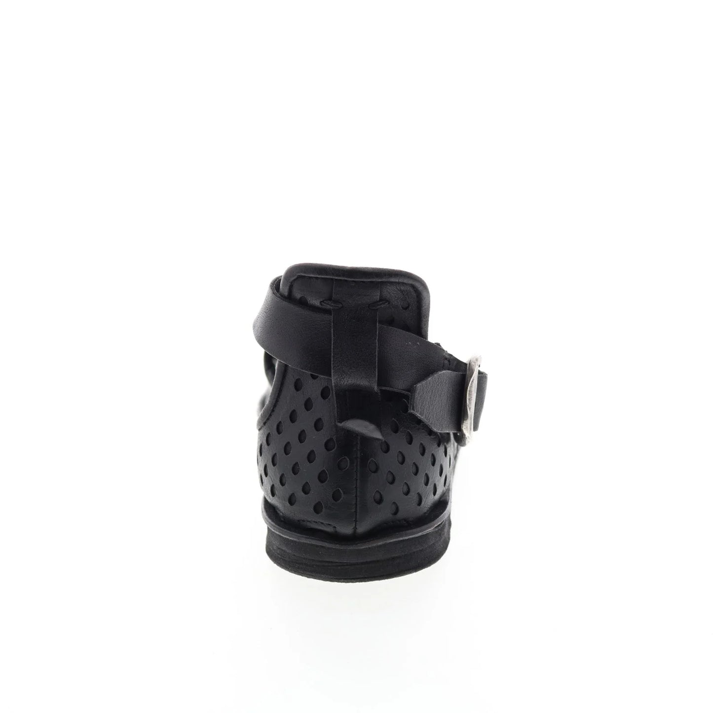 Mason A67005-201 Womens Black Leather Strap Sandals Shoes