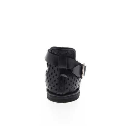 Mason A67005-201 Womens Black Leather Strap Sandals Shoes