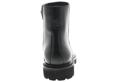 Aquatalia Pasquale Calf 34M0937-BLK Mens Black Leather Casual Dress Boots