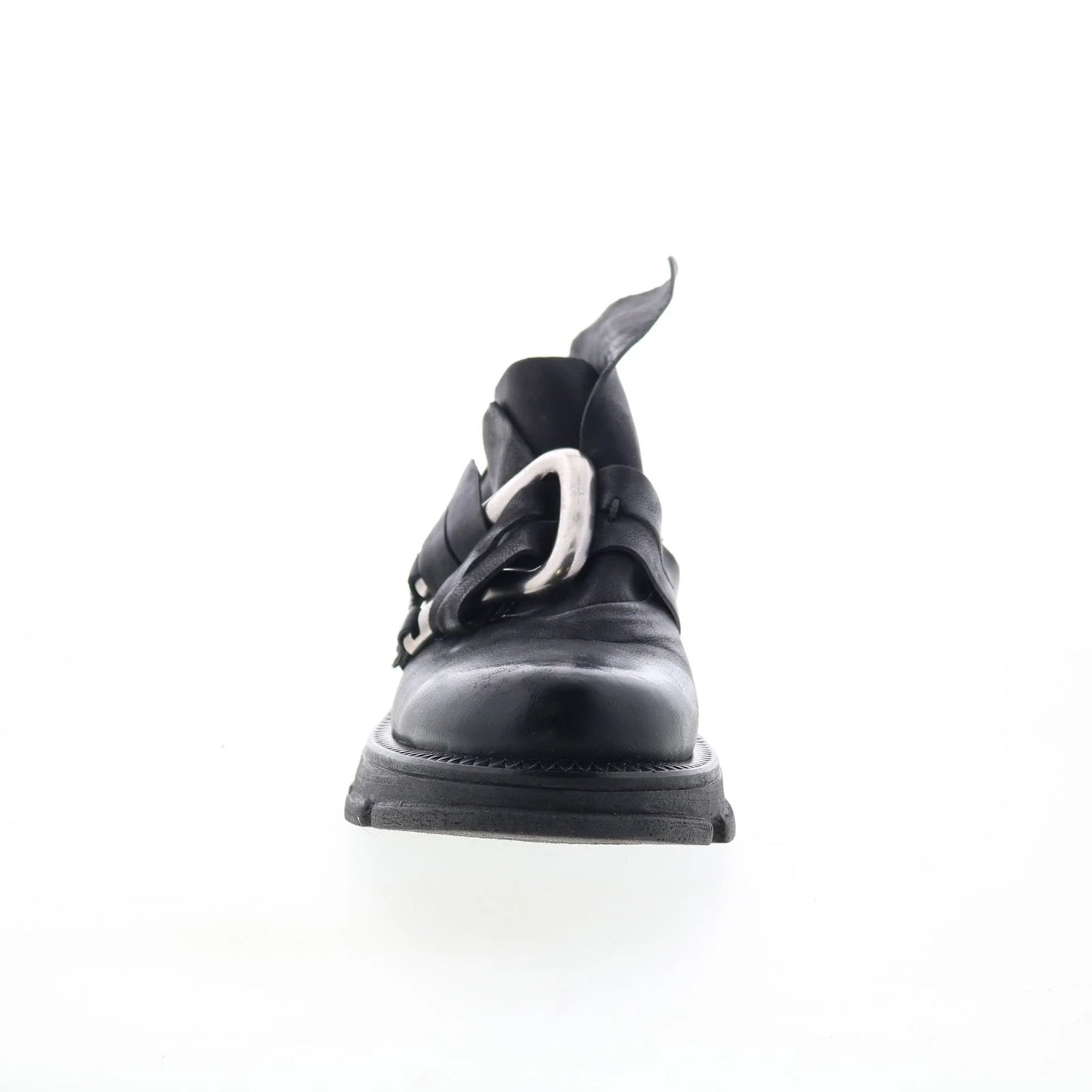 Laken Womens Black Leather Slip On Casual Dress Boots