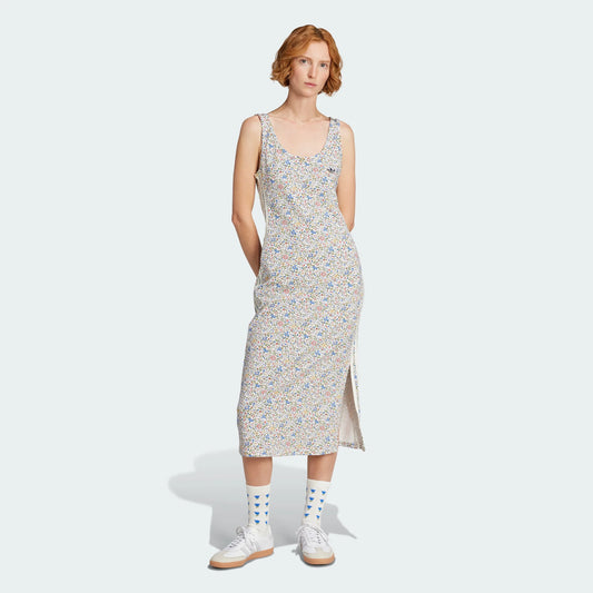 Women's adidas adidas Originals x Liberty London Bodycon 3-Stripes Maxi Dress