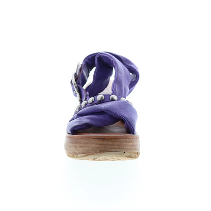 Nolie 528078-201 Womens Purple Leather Strap Sandals Shoes