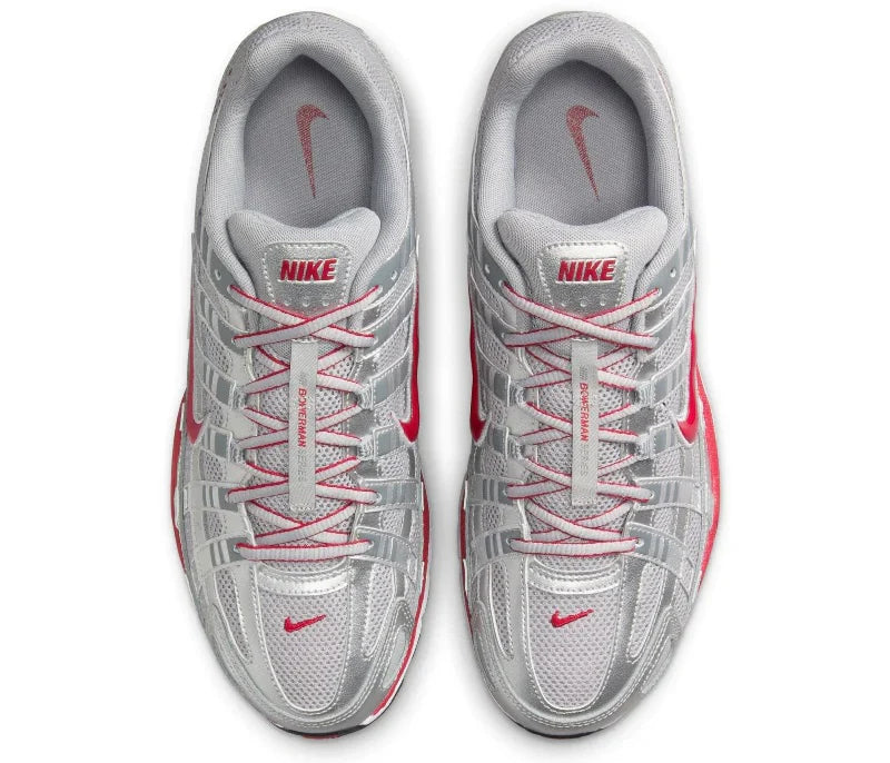 P-6000 Metallic Silver Gym Red