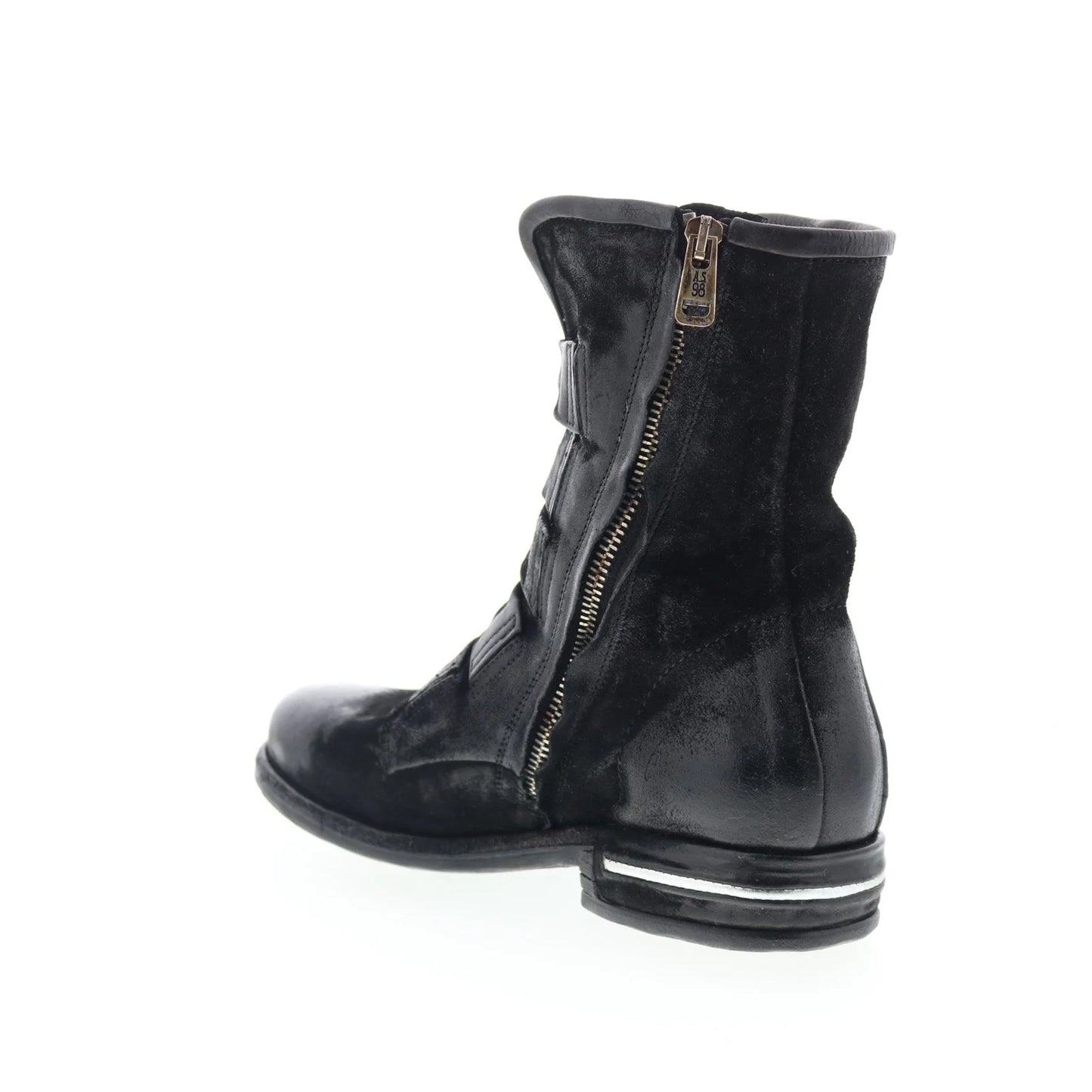 Traver Womens Black Suede Zipper Casual Dress Boots