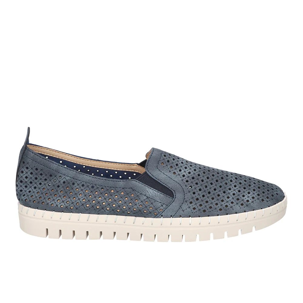 Fresh Perforated Slip On Flats