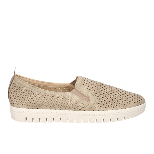 Fresh Perforated Slip On Flats