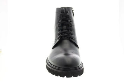 Aquatalia Patrizio Calf 34M0935-BLK Mens Black Leather Casual Dress Boots