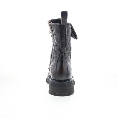 Lockwood A94208-201-6223 Womens Black Leather Casual Dress Boots