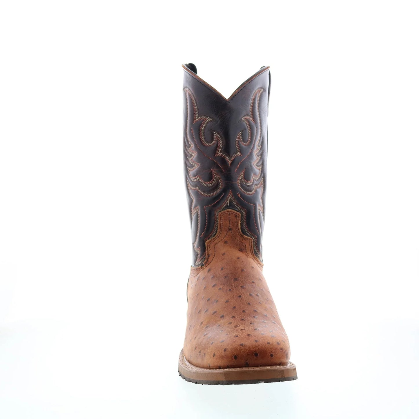 6750 Mens Brown Leather Slip On Cowboy Western Boots