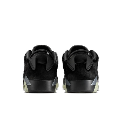 Women's  6 Retro Low - "Black Pony Hair"