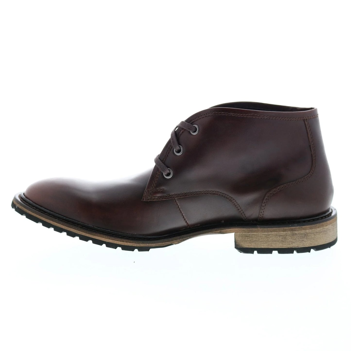 Andrew Marc Woodside AM1022-644 Mens Burgundy Leather Lace Up Chukkas Boots