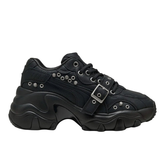 Pulsar Wedge Black Claw Lace Up Sneakers