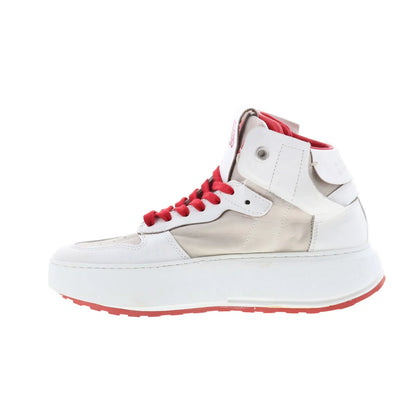 Haldon Womens White Leather Lifestyle Sneakers Shoes