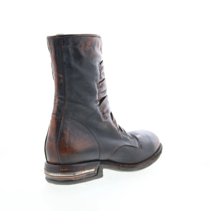 Traver Womens Brown Leather Zipper Casual Dress Boots